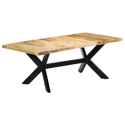 Dining Table 200x100x75 cm Solid Mango Wood V0671186109