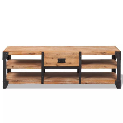 TV Stand Solid Acacia Wood 140x40x45 cm S069791025