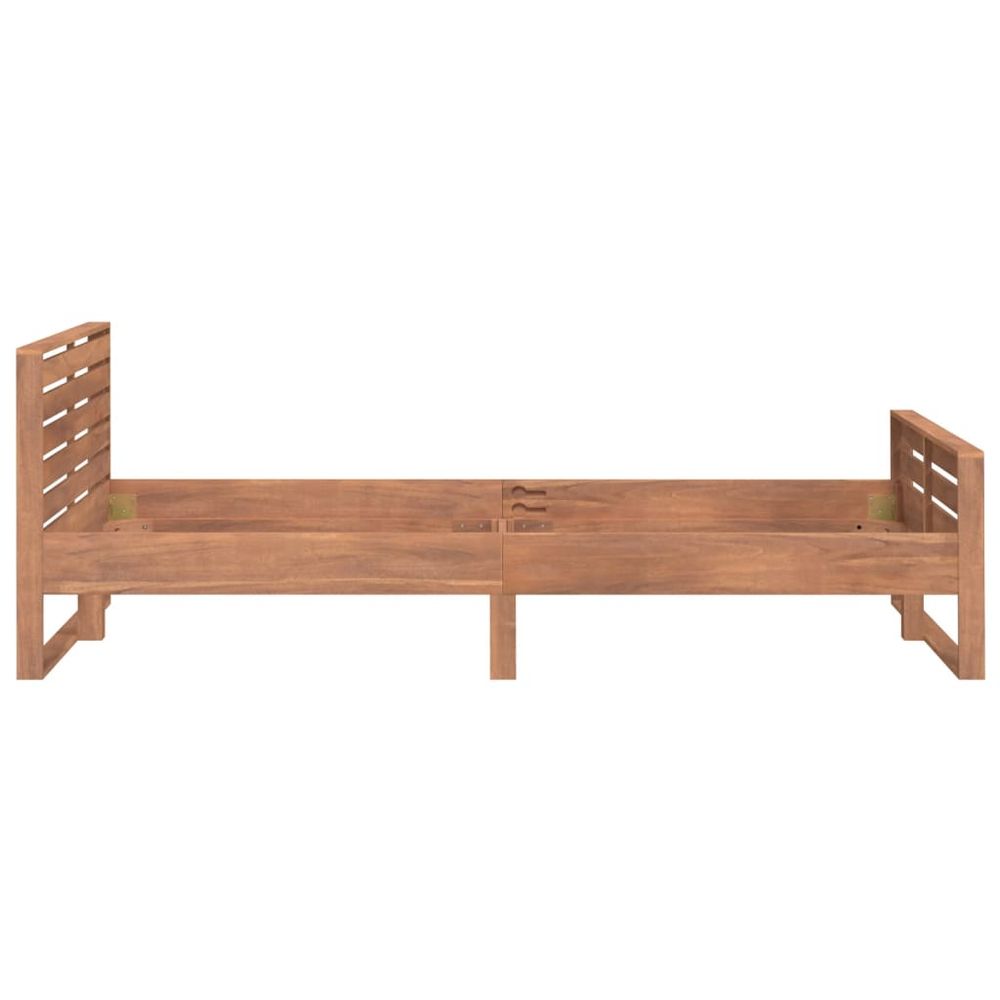 vidaXL Bed Frame Solid Teak Wood 100x200 cm S069859973