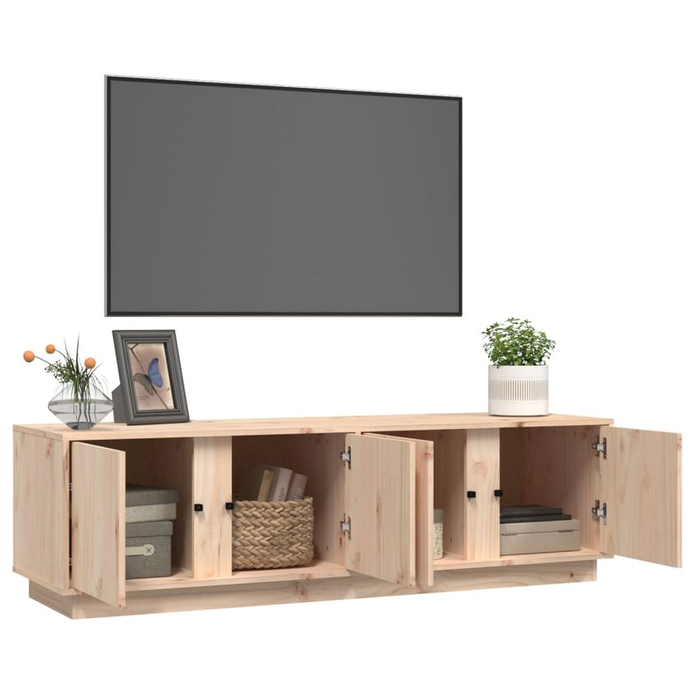 vidaXL TV Cabinet 140x40x40 cm Solid Wood Pine V0671394677