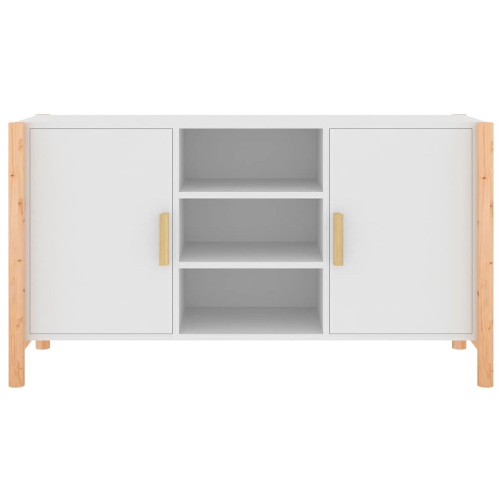 Sideboard White 107x38x60 cm Engineered Wood S0671093600