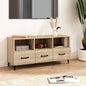 vidaXL TV Cabinet Smoked Oak 102x35x50 cm Engineered Wood S0671052654