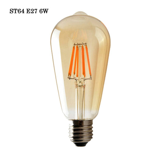 E27 ST64 Vintage LED Dimmable Bulbs, 6W Edison Light Bulb S0671114253