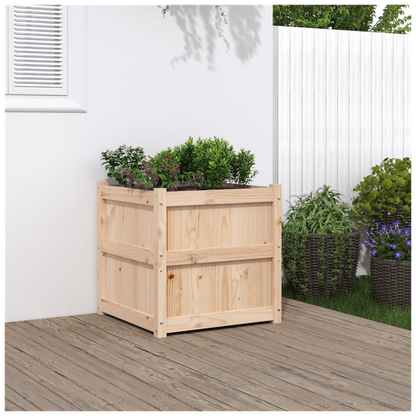 vidaXL Garden Planter 60x60x60 cm Solid Wood Pine S0671384734