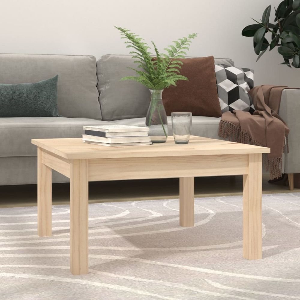 Coffee Table 80x50x40 cm Solid Wood Pine S0671056195