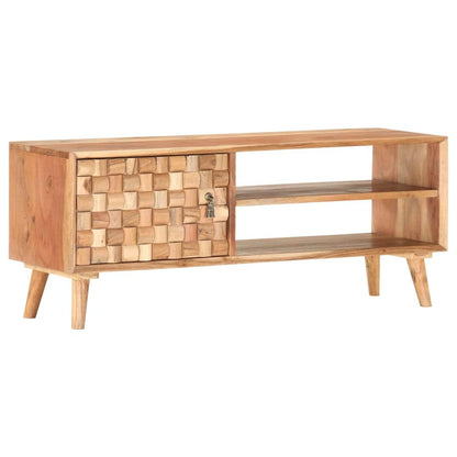 TV Cabinet 100x35x40 cm Solid Acacia Wood S035876860