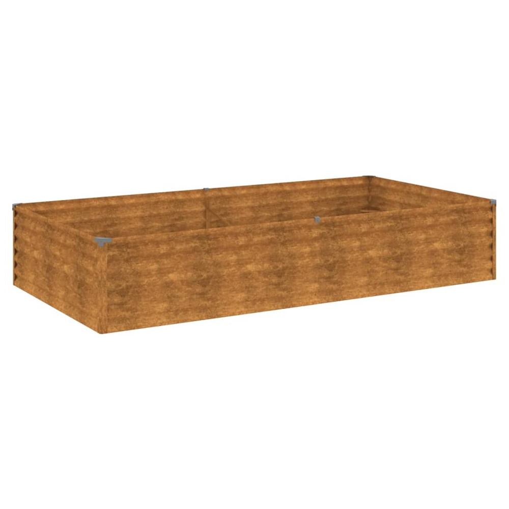 vidaXL Garden Raised Bed 195x100x36 cm Corten Steel S0671265280