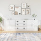 Sideboards 3 pcs White Engineered Wood V0671211959