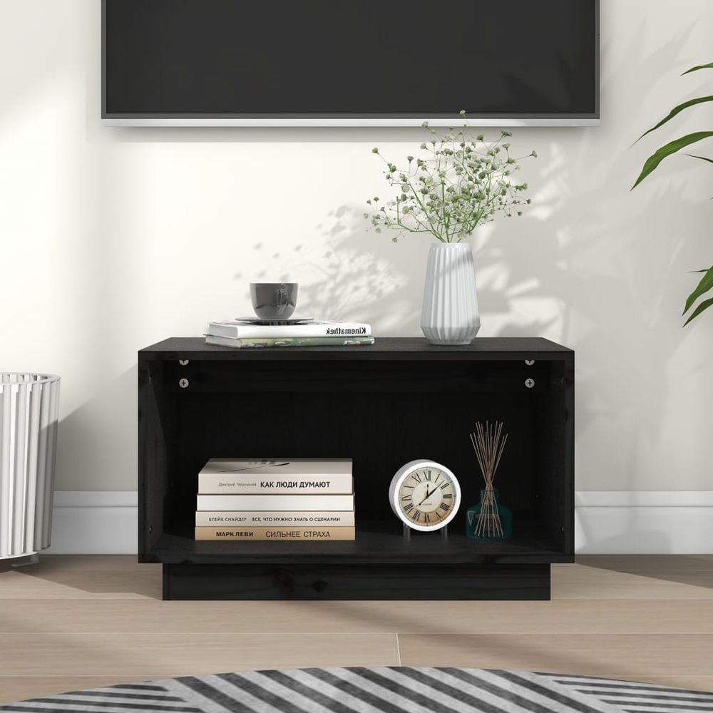 vidaXL TV Cabinet 60x35x35 cm Solid Wood Pine S067940650