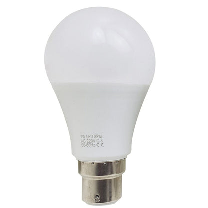 7W B22 Screw LED Light GLS bulbs, Energy Saving Edison Cool White 6000K non dimmable lights V0671114331