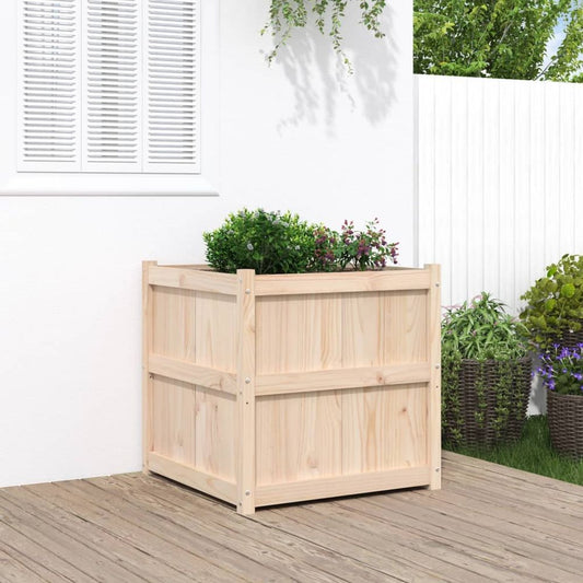 vidaXL Garden Planter 70x70x70 cm Solid Wood Pine S0671383021