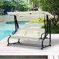 3 Seater Garden Swing Chair Convertible Chair Bench Garden Hammock V067942348