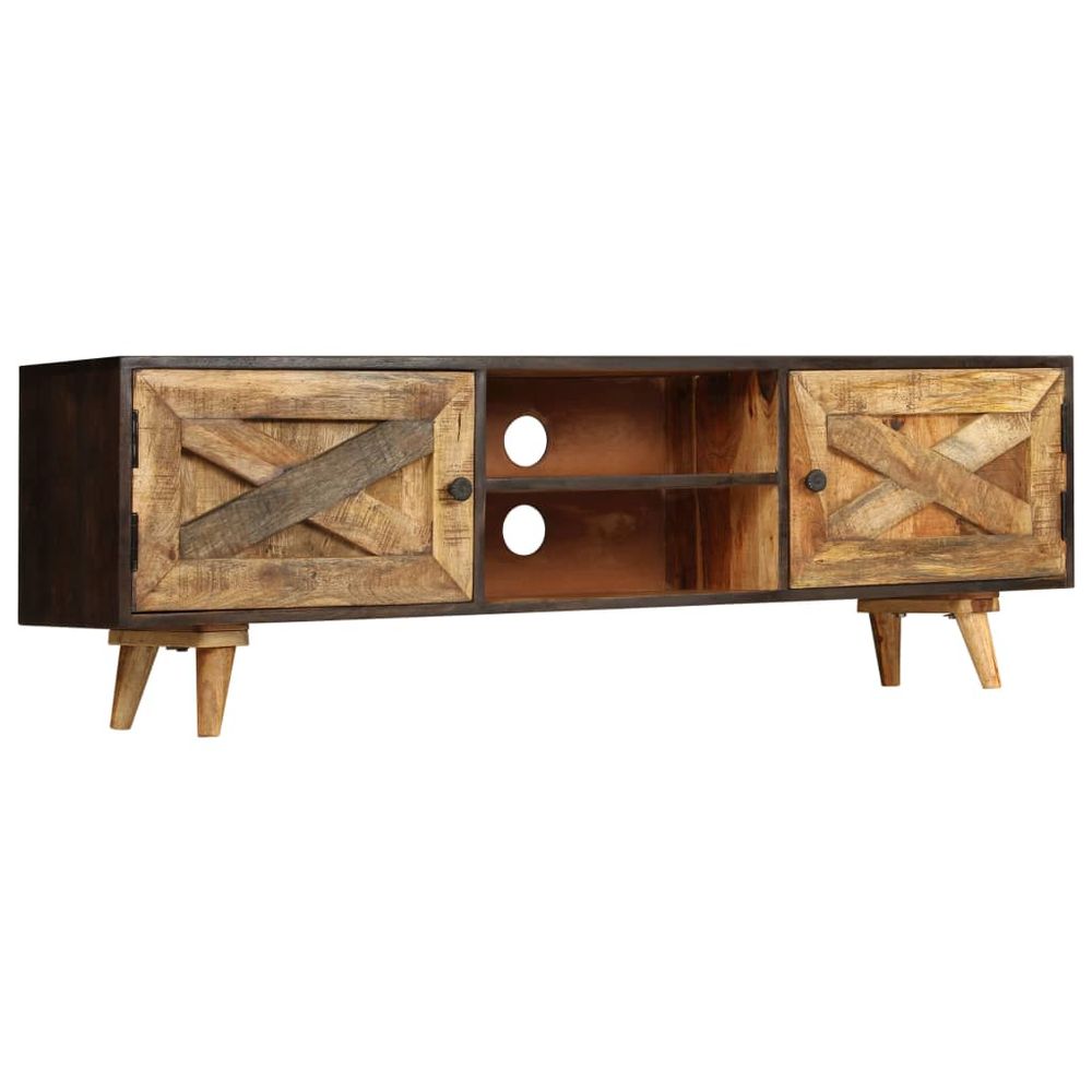 vidaXL TV Cabinet Solid Mango Wood 140x30x45 cm S0671177236