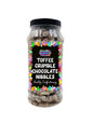 Toffee Crumble Flavour Choc Nibbles Retro Sweets Gift Jar