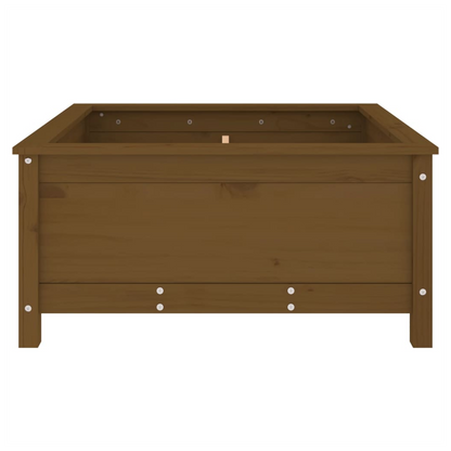 Garden Planter Honey Brown 82.5x82.5x39 cm Solid Wood Pine S0671357951