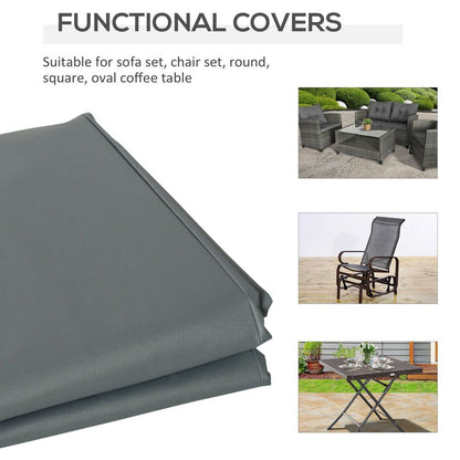 190x72cm Furniture Table Chair Sofa Set Cover Water UV Resistant Protection 600D S067941921