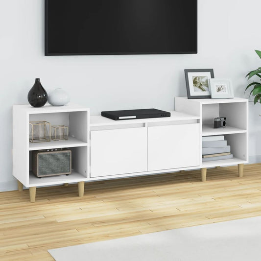 vidaXL TV Cabinet White 160x35x55 cm Engineered Wood S0671107651