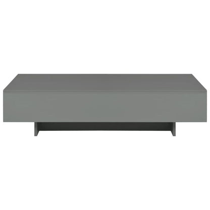 Coffee Table High Gloss Grey 115x55x31 cm MDF V069819156