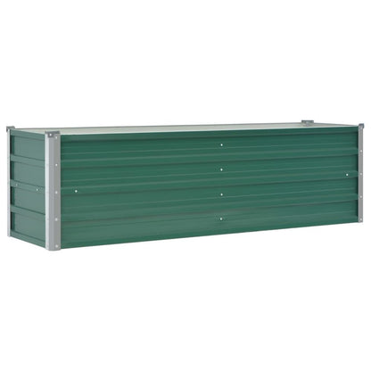 Raised Garden Bed 160x80x77 cm Galvanised Steel Green V069820182