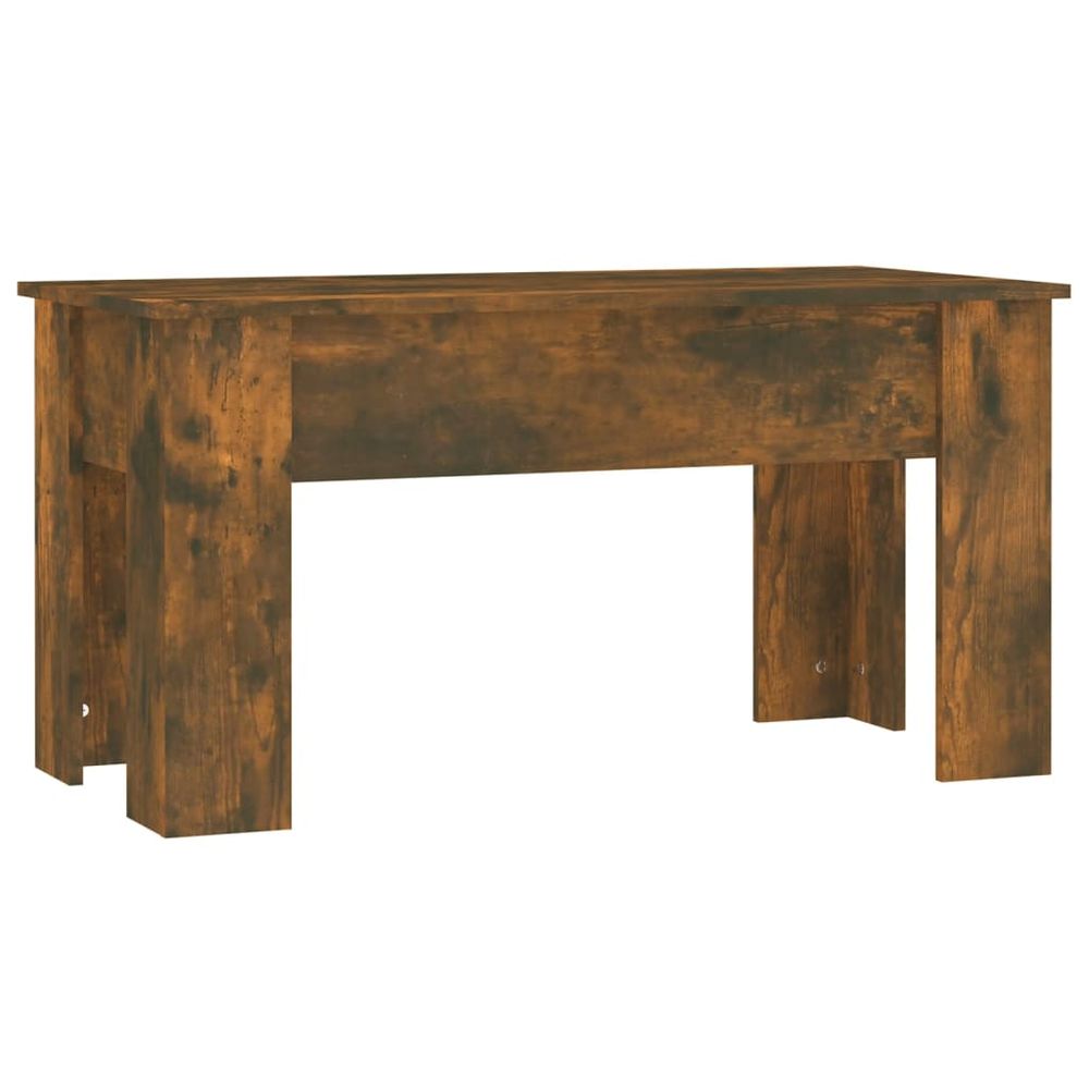 Coffee Table Smoked Oak 101x49x52 cm Engineered Wood S0671026587