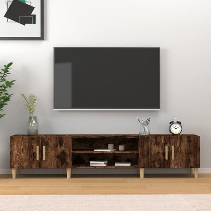 vidaXL TV Cabinet White 180x31.5x40 cm Engineered Wood S0671161695