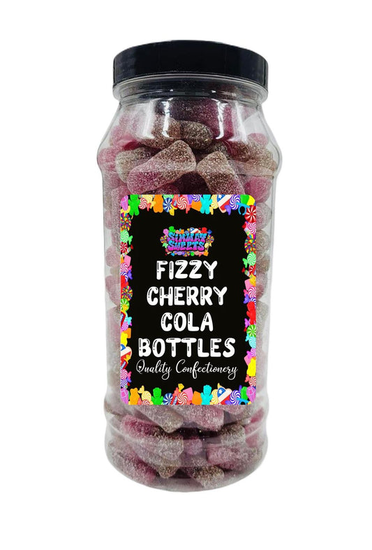 Fizzy Cherry Cola Bottles Retro Sweets Gift Jar