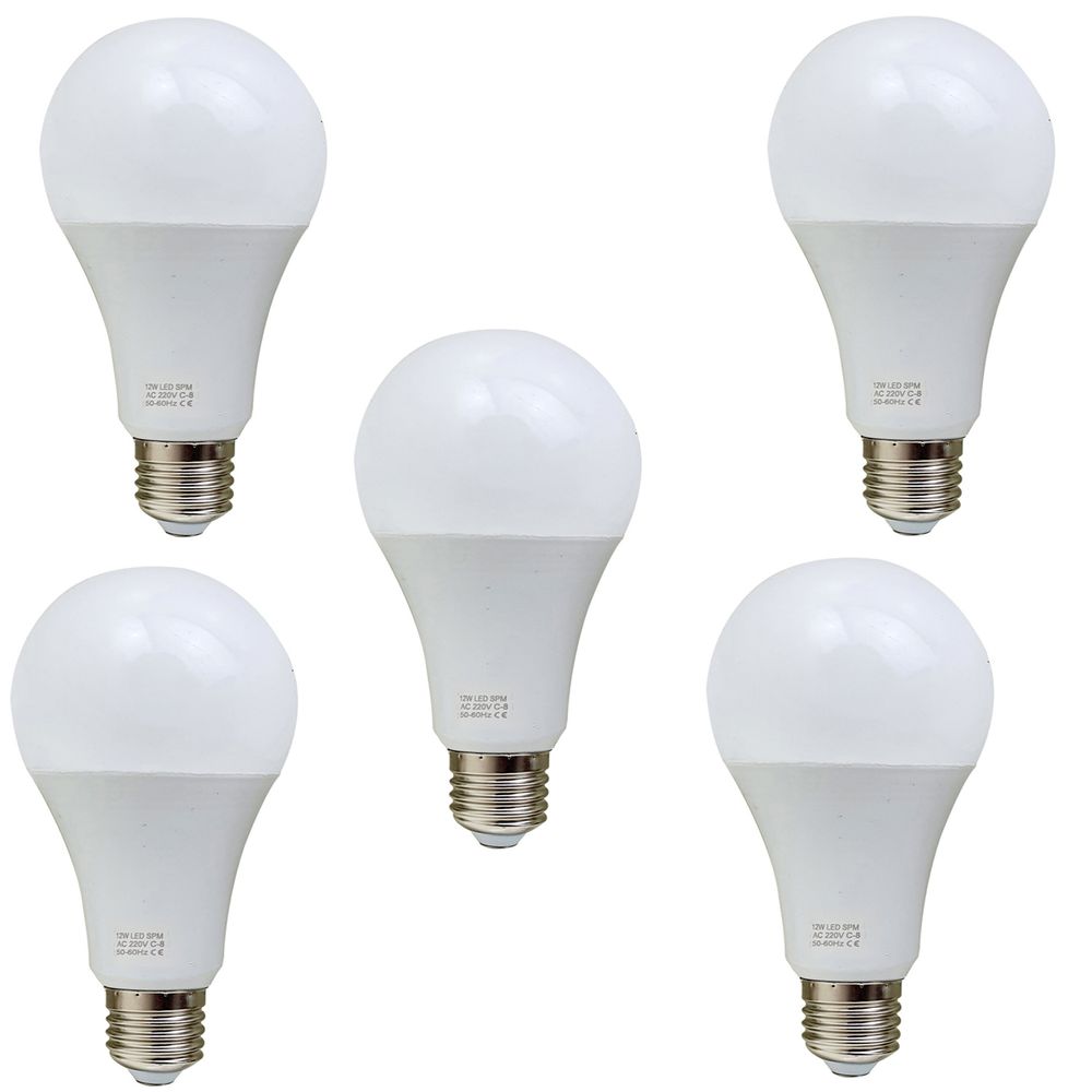 12W E27 Screw LED Light GLS bulbs, Energy Saving Edison Cool White 6000K non dimmable lights V0671114338