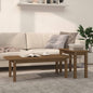 2 Piece Coffee Table Set Solid Wood Pine S0671159724