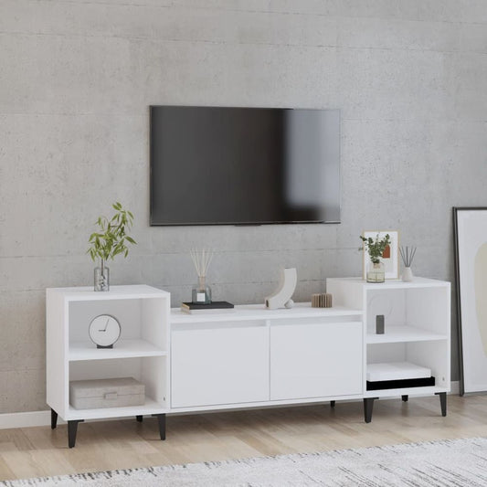 vidaXL TV Cabinet White 160x35x55 cm Engineered Wood S0671093286