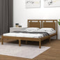 vidaXL Bed Frame Honey Brown Solid Wood 75x190 cm Small Single S0671029034