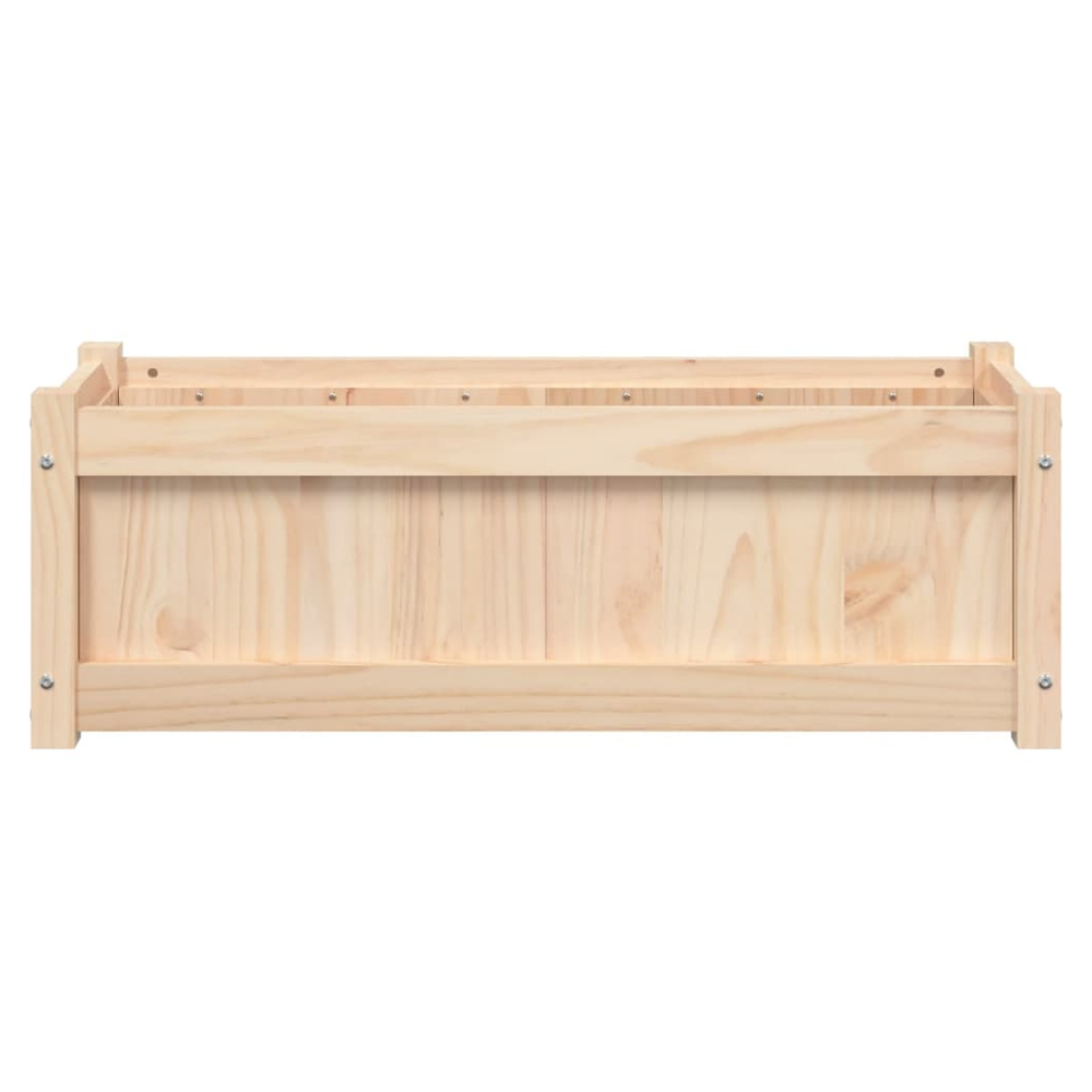 vidaXL Garden Planter 90x31x31 cm Solid Wood Pine S0671383097