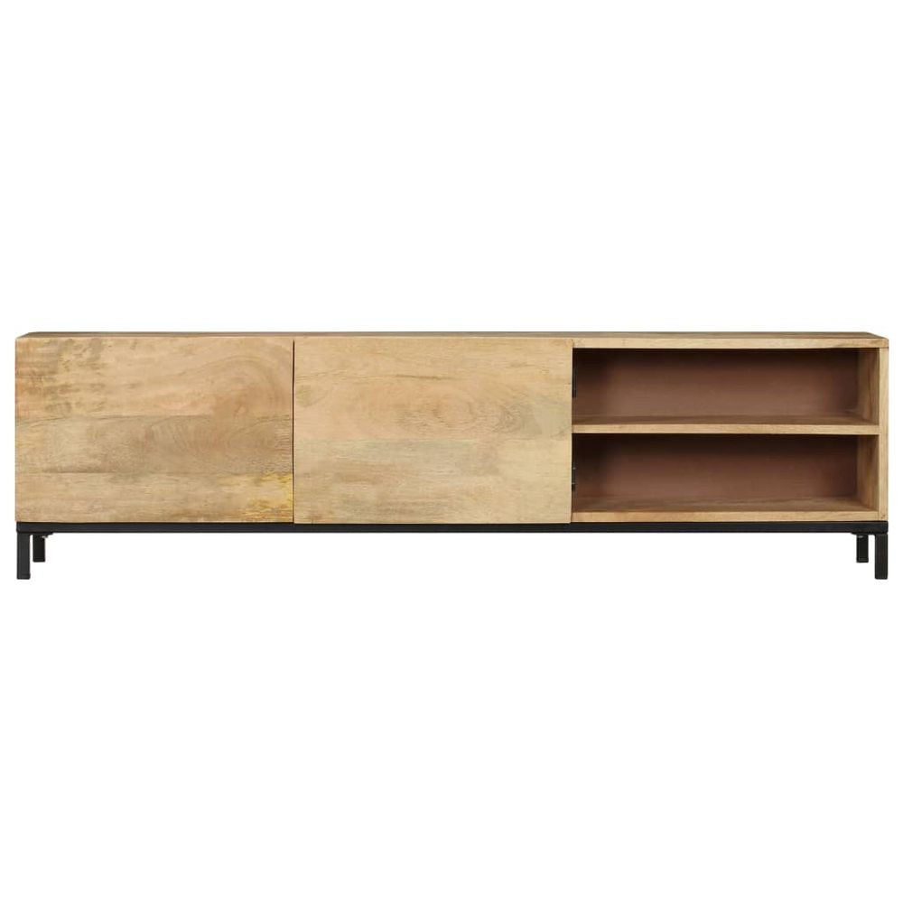 TV Cabinet 145x30x41 cm Solid Mango Wood S0671175018