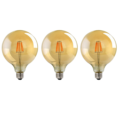 3 Pack E27 LED Edison Dimmable Vintage Amber Glass Warm white 2700K Light Bulbs S0671114238