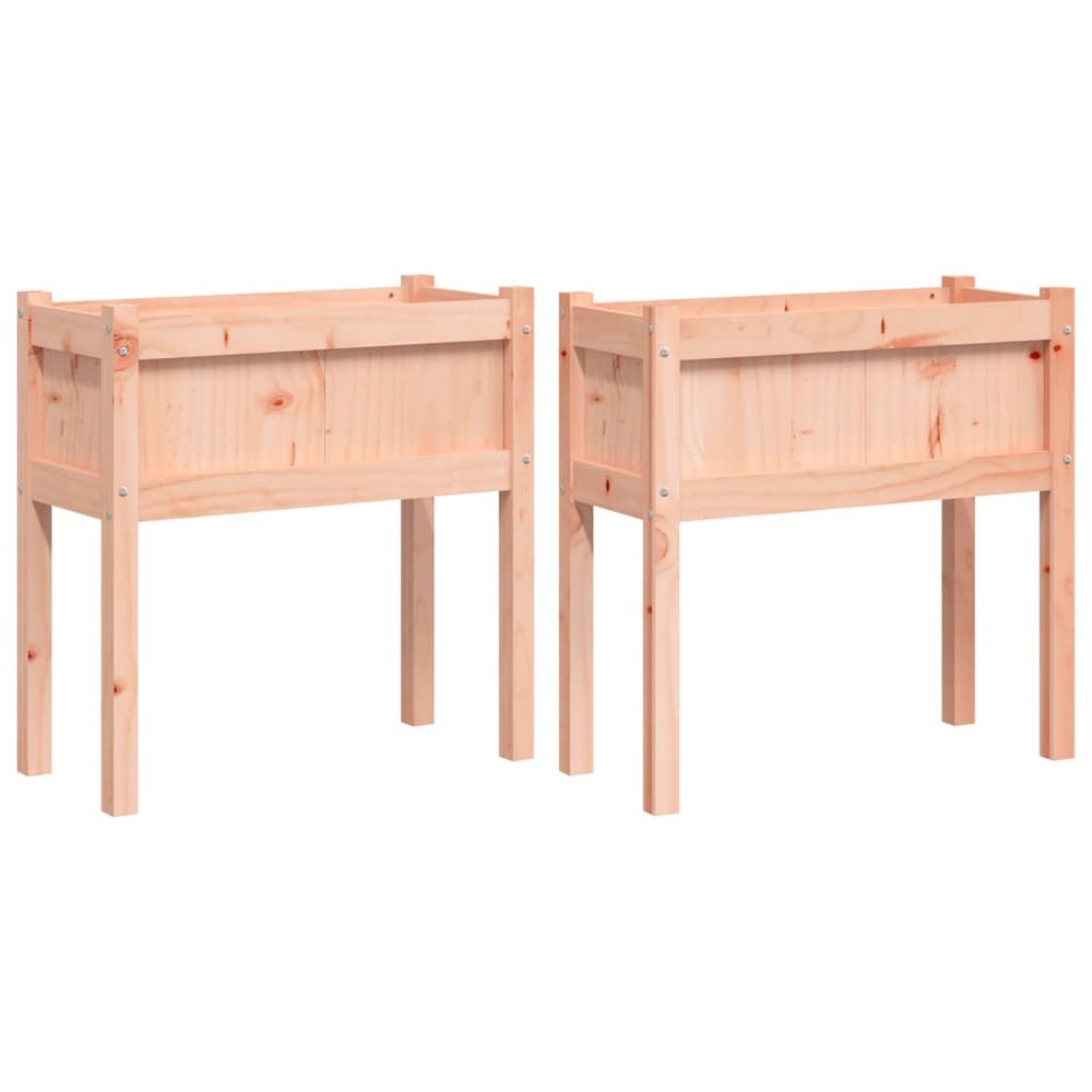 vidaXL Garden Planters 2 pcs with Legs Solid Wood Douglas S0671385989