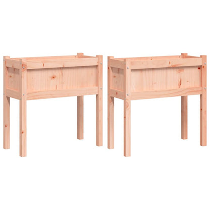 vidaXL Garden Planters 2 pcs with Legs Solid Wood Douglas S0671385989