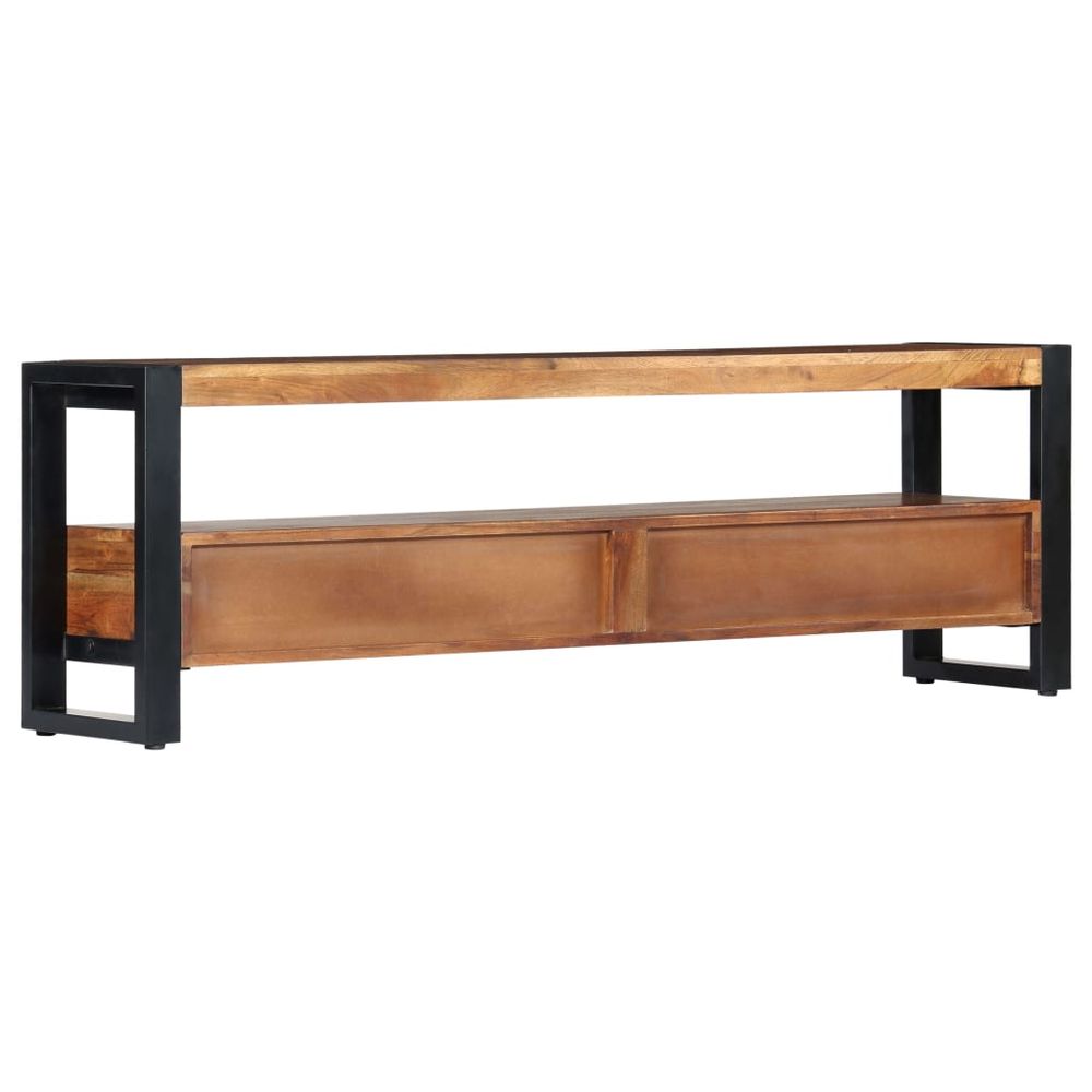 vidaXL TV Cabinet 140x30x45 cm Solid Acacia Wood S0671174134