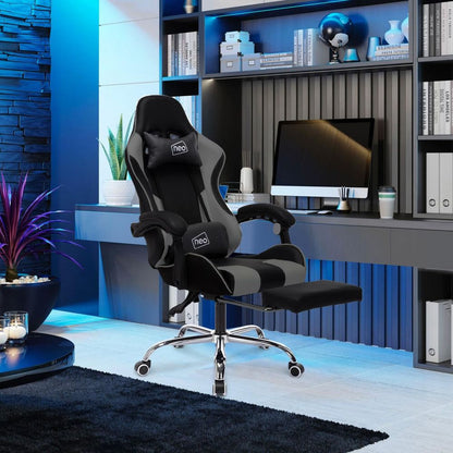 Leather Computer Office Gaming Chair with Massage Function & Footrest V0671029767