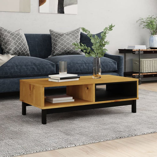 vidaXL Coffee Table FLAM 100x50x32.5 cm Solid Wood Pine S0671349194