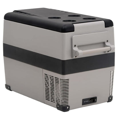 vidaXL Cool Box with Handle Black and Grey 45 L PP & PE S0671210426