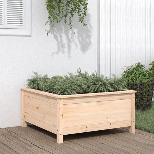 vidaXL Garden Planter 82.5x82.5x39 cm Solid Wood Pine S0671358054