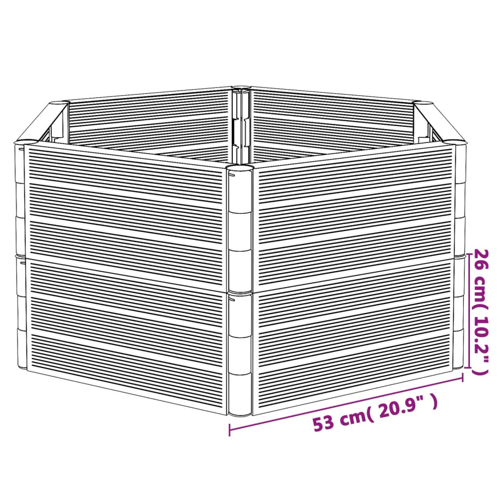 vidaXL Garden Planters 2 pcs Anthracite PP S0671261581