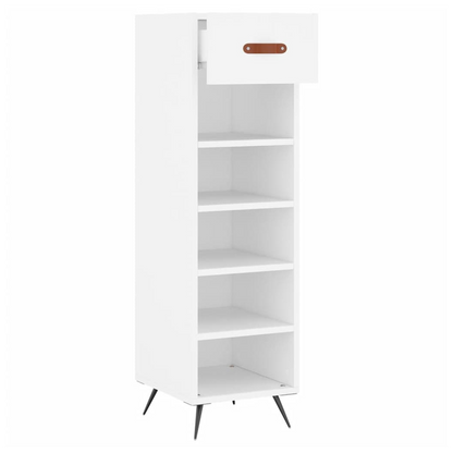 vidaXL Shoe Cabinet White 30x35x105 cm Engineered Wood S0671258641