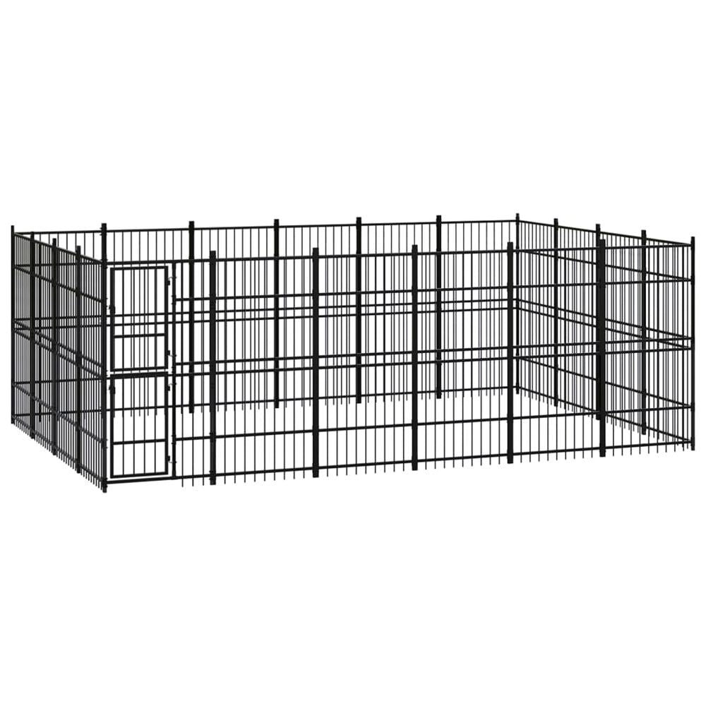 Outdoor Dog Kennel Steel 8.29 m� V067940950