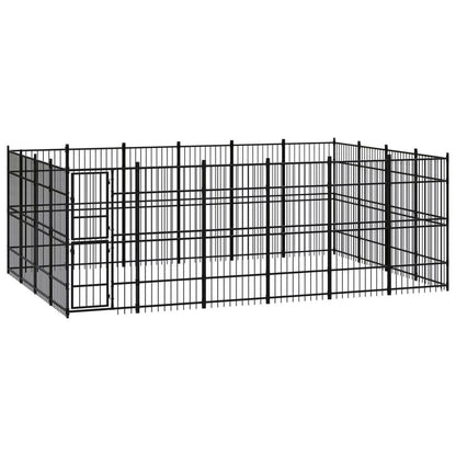 Outdoor Dog Kennel Steel 8.29 m� V067940950