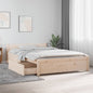 vidaXL Bed Frame with Drawers 140x190 cm S0671030012