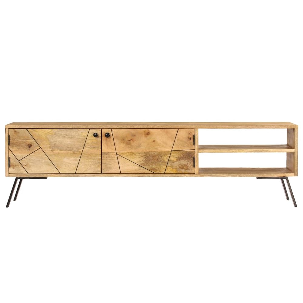 vidaXL TV Cabinet Solid Mango Wood 140x30x40 cm S0671172794