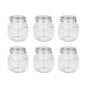 1L Glass Storage Jars with Clip Top Lid - Set of 6 | M&W S0671145417