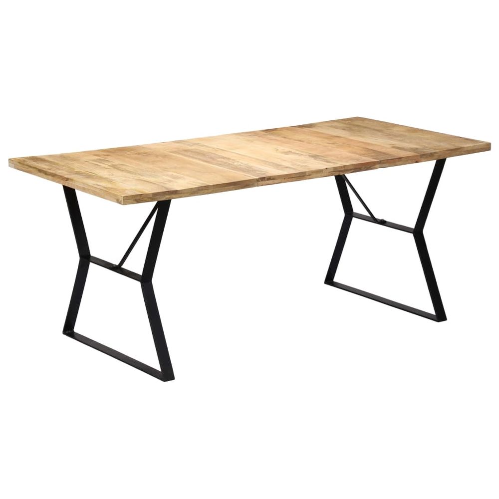 vidaXL Dining Table 180x90x76 cm Solid Reclaimed Wood V0671206157