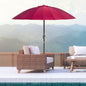 255cm Patio Parasol Umbrella Market Table Parasol 18 Sturdy Ribs V067942497