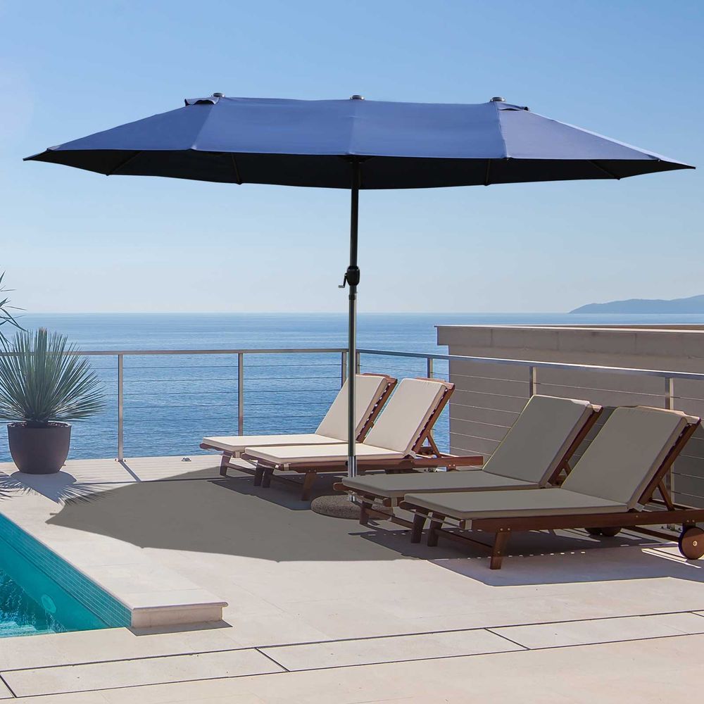 4.6m Double-Sided Patio Parasol Sun Umbrella V067942469